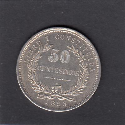 Beschrijving: 50 Centesimos overslag rare
